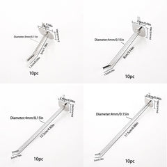 40pcs Wall Mounted Pegboard Hook Set Tool Storage And Display Hook