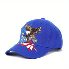 Unisex Sunshade Adjustable Baseball Cap Flag Embroidery Outdoor Sport