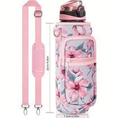 Neoprene Bottle Holder with Adjustable Strap for 18oz-40oz Sports Water Bottle