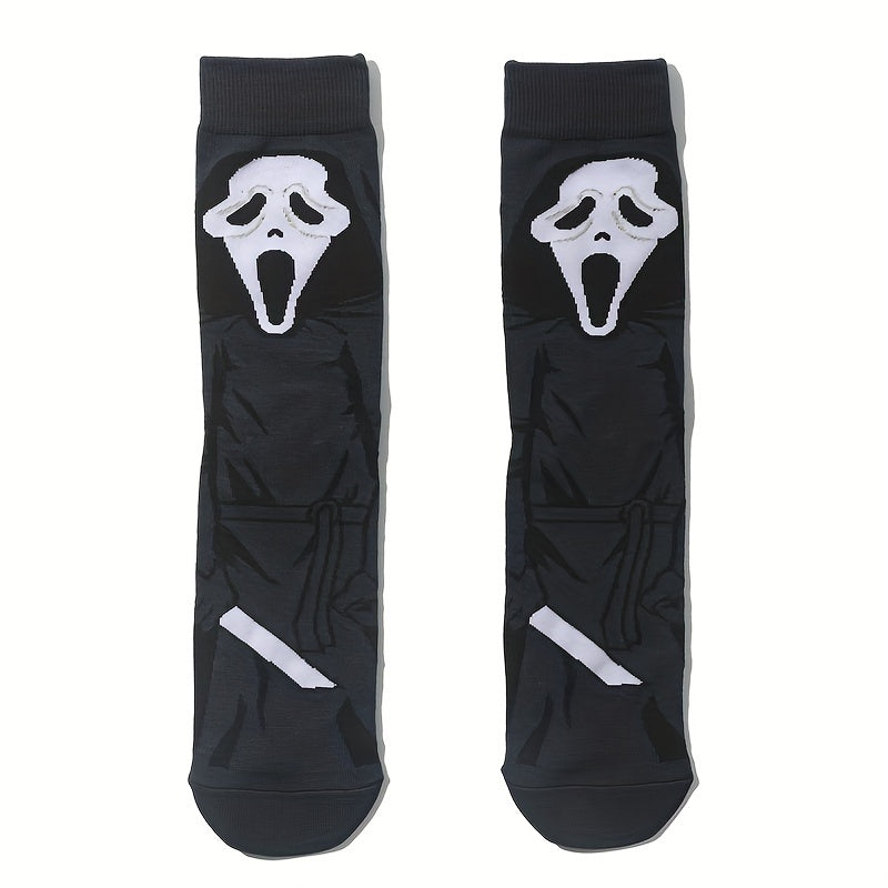 10 Pairs Cartoon Pattern Socks Women's Mid Tube Stockings Funny Novelty Hosiery