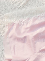 Lace Pajama Set V Neck Cami & Shorts Women's Sleepwear