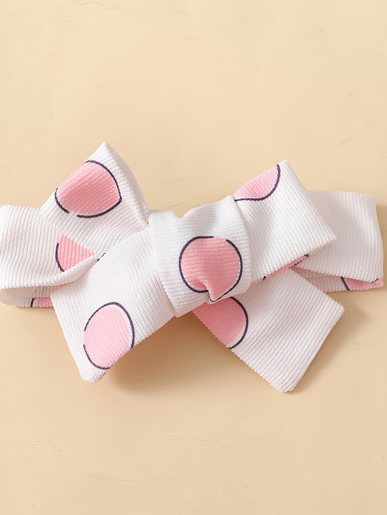 3pcs Baby Girl Polka Dot Rabbit Suspender Skirt Set
