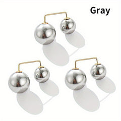 3pc Faux Pearl Metal Lapel Pin Brooch Dress Skirt Waist Pants Buckle