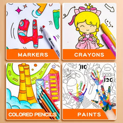 Large Coloring Poster Roll Paper for DIY Painting - Ideal Gift for Class