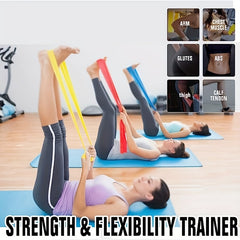 Natural Rubber Fitness Resistance Band Gym Training Yoga Pilates