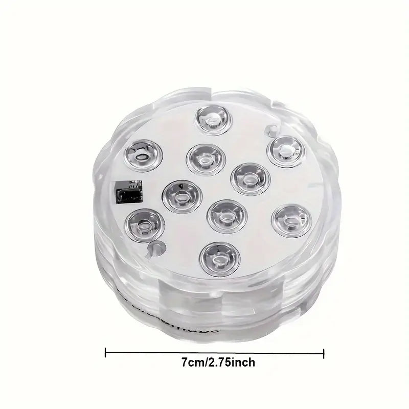 4pcs IP68 Waterproof Diving Light Christmas Decoration LED Pool Light