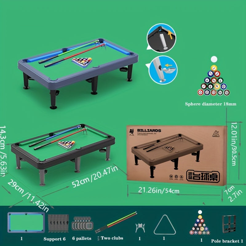 Mini Resin Billiard Table Portable Snooker Table Toy