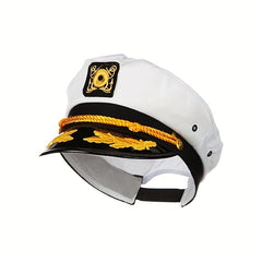 Captain's Yacht Sailors Hat Snapback Navy Sea Cap Costume Accessory