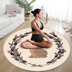Persian Soft Round Carpet Non-slip Stain Resistant Fluffy Carpet
