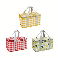 Large Reusable Insulated Bag for Outdoor Picnics