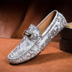 Men's Patterned Moccasin Loafers Non-slip Driving Shoes