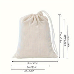 10pcs Cotton Drawstring Bags Traditional Chinese Medicine Bags