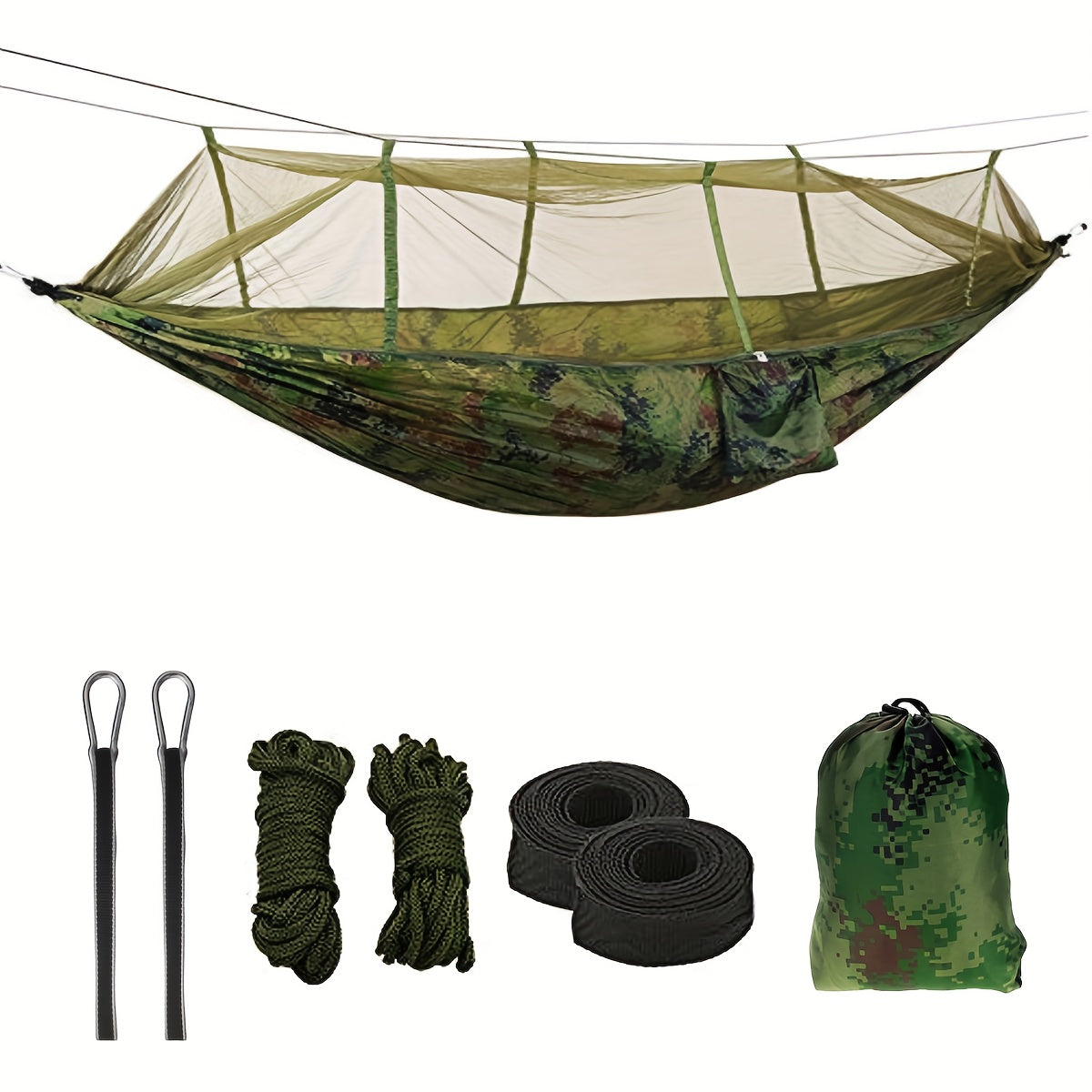 Anti Mosquito Nylon Hammock for Camping Travel and Beach