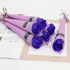 10pcs Gift Soap Flower Rose Single Bouquet Small Gift