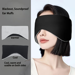 Double Sided Blackout Sleep Eye Mask with Adjustable Strap