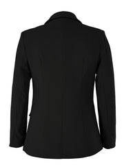 Women's Slim Fit Double Breasted Blazer Solid Button Coat
