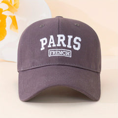 French Paris Embroidery Baseball Cap Lightweight Unisex Sun Hat