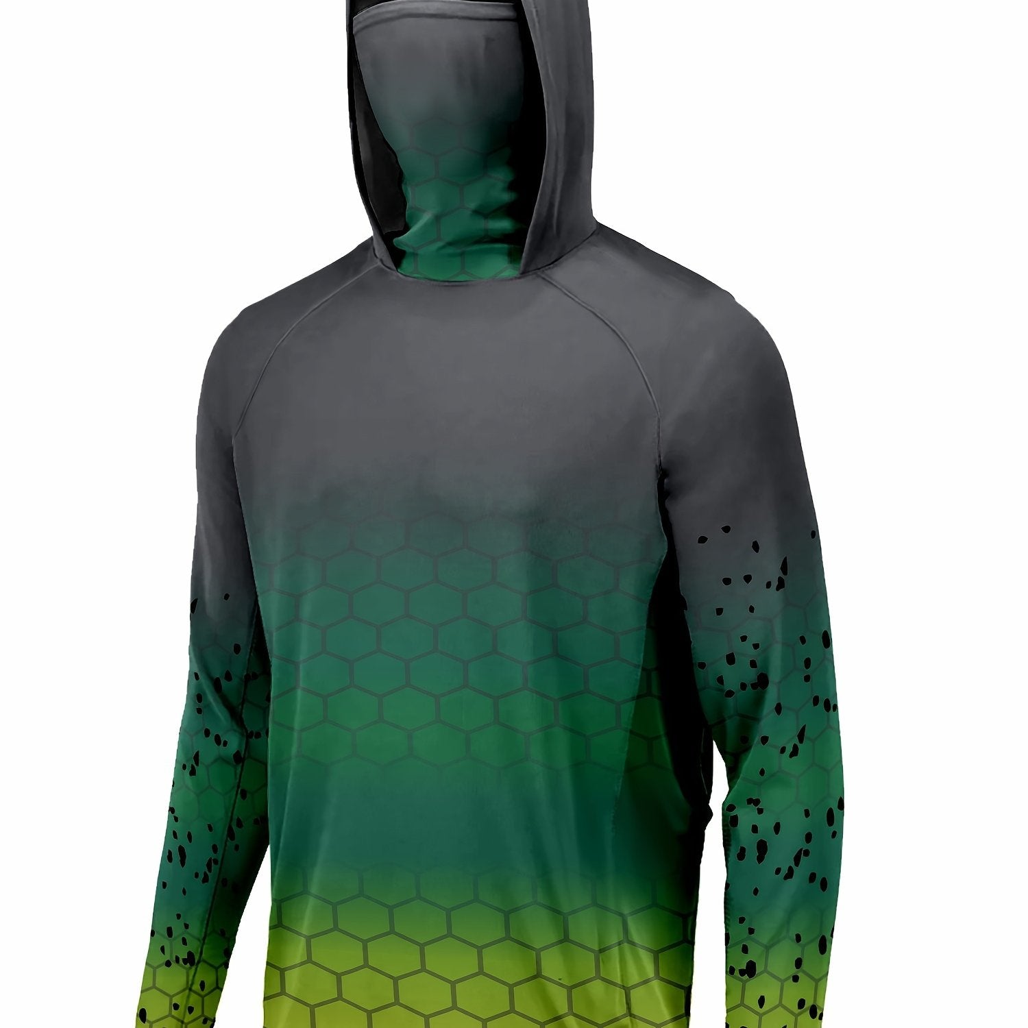 Men's Gradient UPF 50 Sun Protection Hoodie Long Sleeve