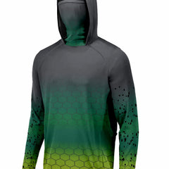 Men's Gradient UPF 50 Sun Protection Hoodie Long Sleeve