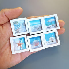 Mini Beach Themed Dollhouse Picture Frame