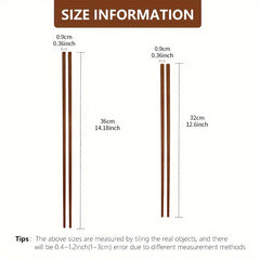 Red Sandalwood Long Chopsticks Non-slip Wooden Hot Pot Frying Chopsticks