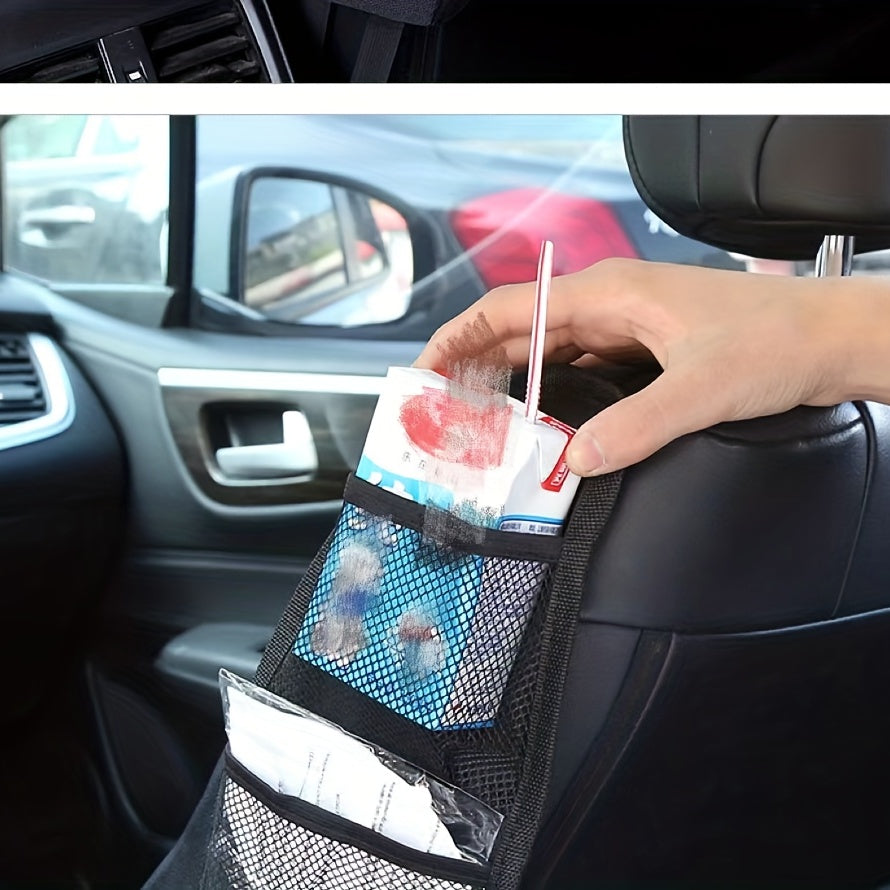 Minimalist Solid Storage Bag Lightweight Car Seat Bag Nylon Travel Accessories