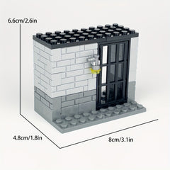 Prison Building Block Model with Confinement Room - Christmas Toy
