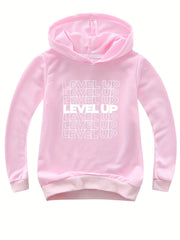 LEVEL UP Boys Hooded Sweatshirt Spring Fall Kids Clothing
