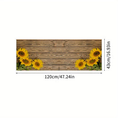 Sunflower Kitchen Rug Absorbent Non Slip Stain Resistant Waterproof Mat