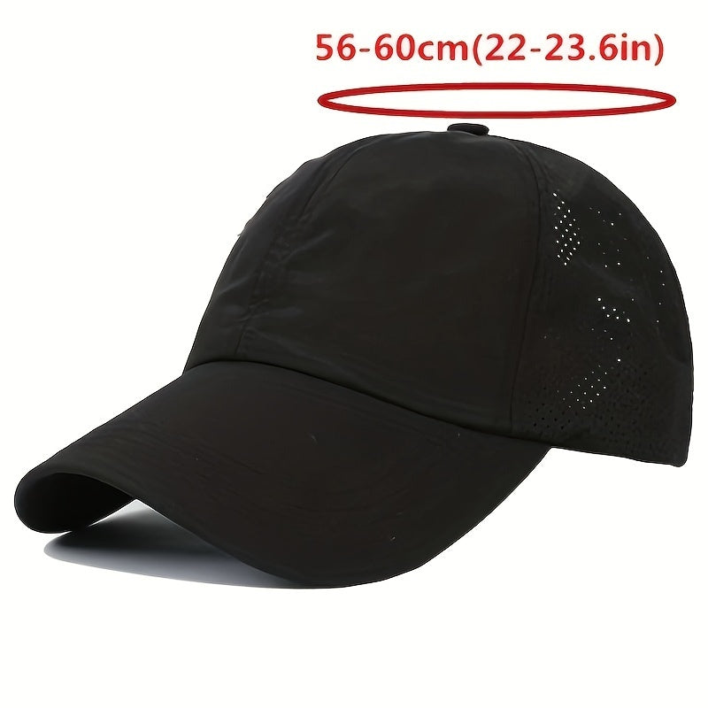 Women's Ponytail Baseball Cap Quick Drying Sun Visor Hat
