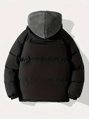 Men's Sherpa Hood Coat Padded Winter Warm Jacket