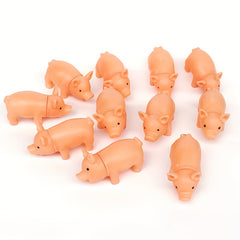 1pc Simulate Interactive Pig Rubber Toy Accessories