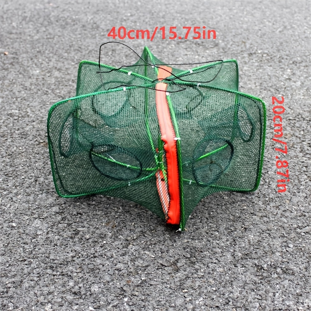 Collapsible Fishing Net Portable Foldable Trap for Minnow Shrimp Crab Lobsters
