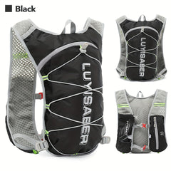 Reflective Sports Backpack w/Water Bag & Bottle