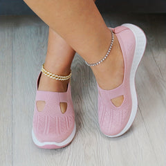 Women's Casual Breathable Knit Slip-On Sneakers