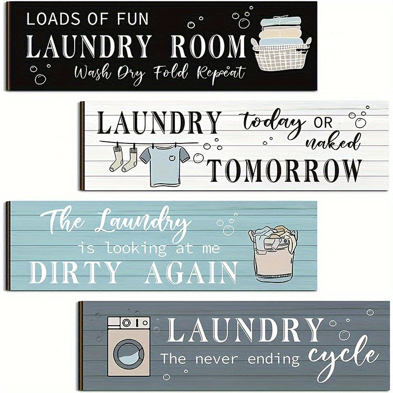 Laundry Room Wooden Sign Wall Decor Laundry Rules Room Decor