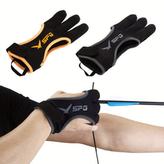 1pc Archery Glove Three Finger Protector for Recurve & Compound Bow