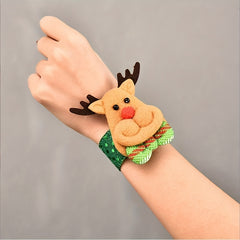 Xmas Decor Sequin Bracelet Deer Bangle