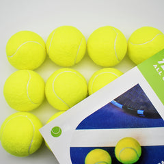 12pcs Rubber Tennis Balls for Sports Practice Yellow