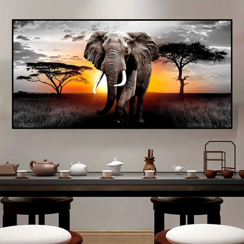 Sunset Elephant DIY Diamond Painting Kit
