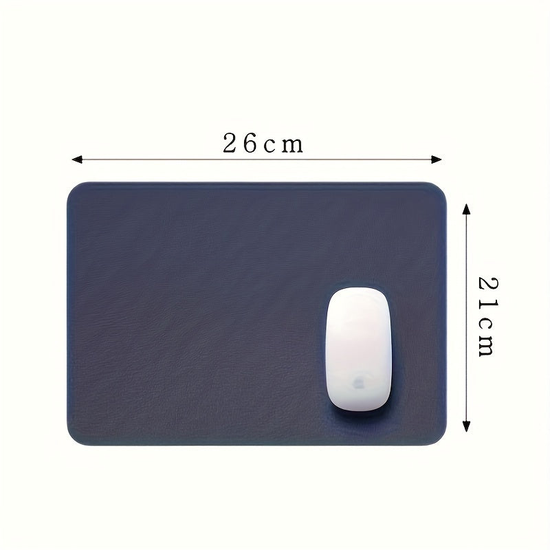 Gaming Mouse Pad with Wrist Guard Faux Leather Waterproof