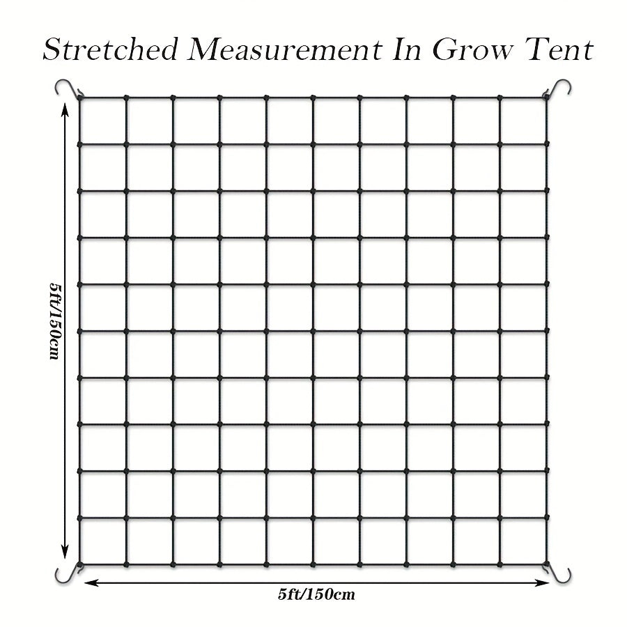 Heavy Duty Elastic Plant Net With Steel Hooks