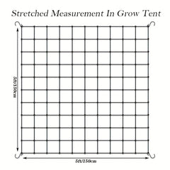 Heavy Duty Elastic Plant Net With Steel Hooks