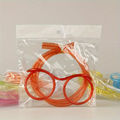 Funny Flexible Drinking Straw Glasses for Kids Birthday Party