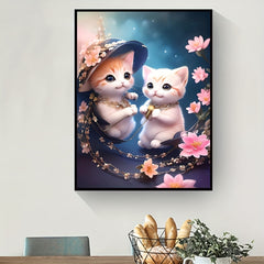 Cat Pattern Canvas Painting Poster for Home Wall Decoration