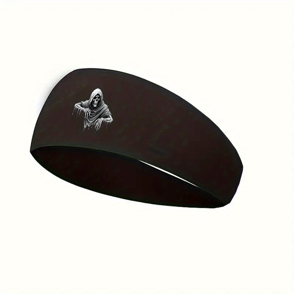 Grim Reaper Sports Headband Men Mesh Sweat Band Running Yoga Fitness Ideal Gift