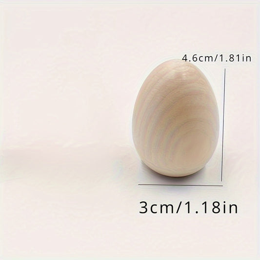 Wooden Eggs Hand painted Toys Home Party Decoration