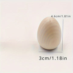 Wooden Eggs Hand painted Toys Home Party Decoration