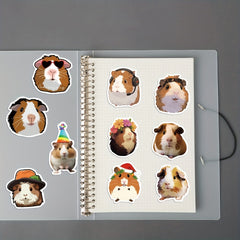 50pcs Guinea Pig Stickers for Mobile Laptop Water Cup Skateboard