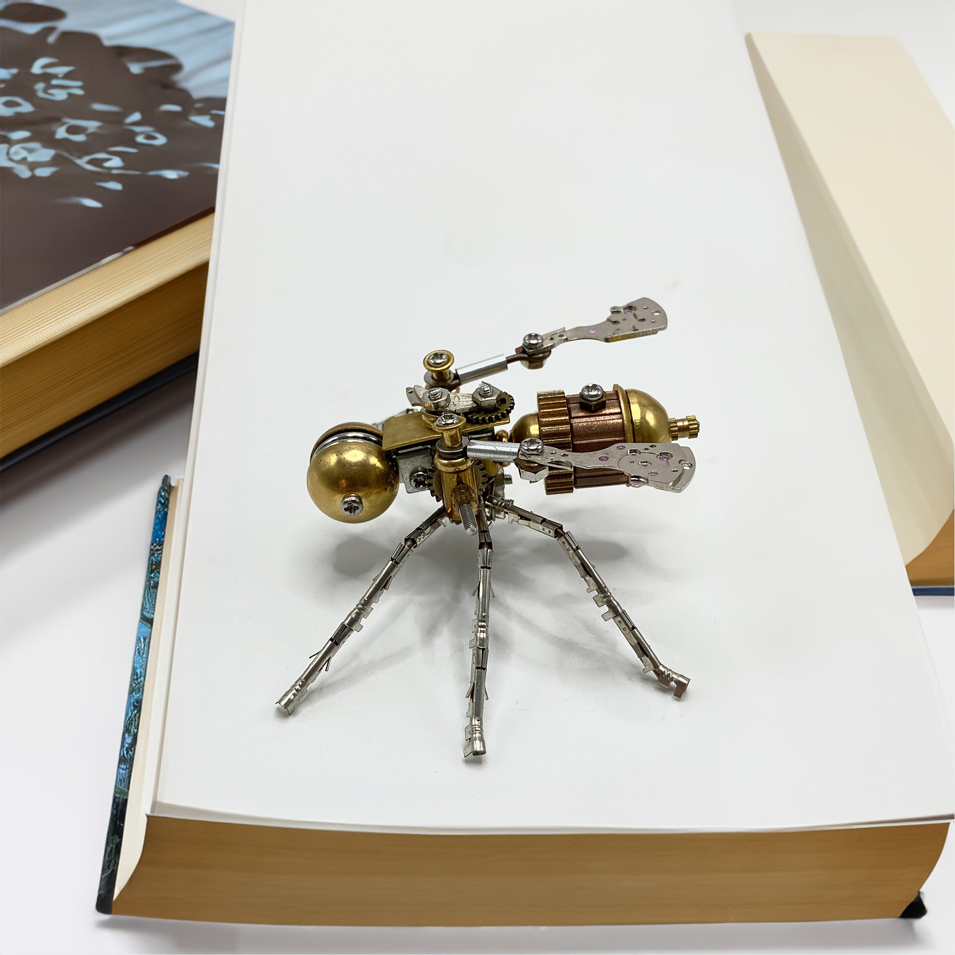 Steampunk Mechanical Bee 3D Puzzle Golden Metal Insect Model Kit